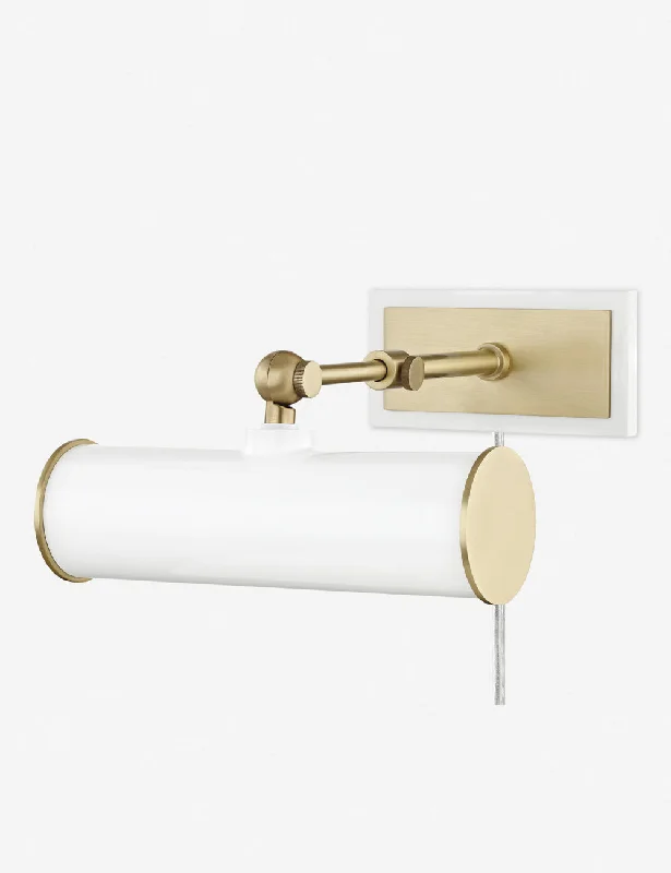 White and Antique Brass