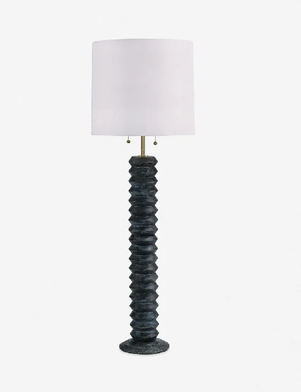 Accordion Floor Lamp by Regina Andrew, Ebony