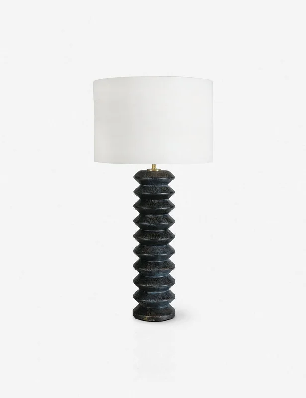 Accordion Table Lamp by Regina Andrew, Ebony