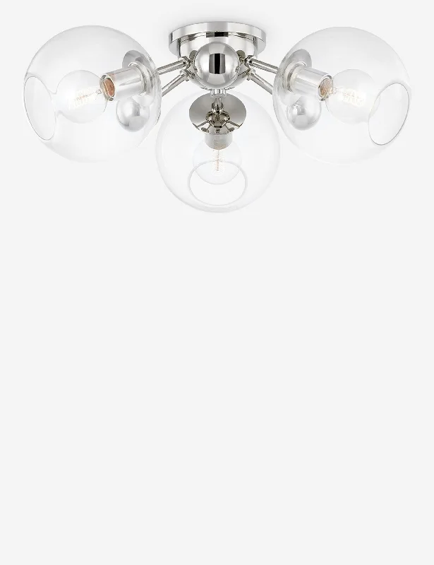 Crystal Semi-Flush Mount Light