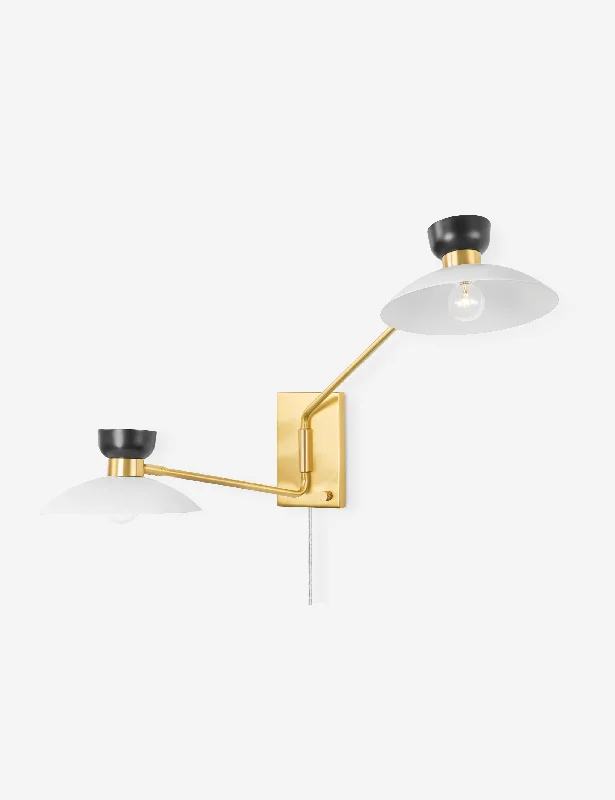 Leander Adjustable Plug-In Sconce