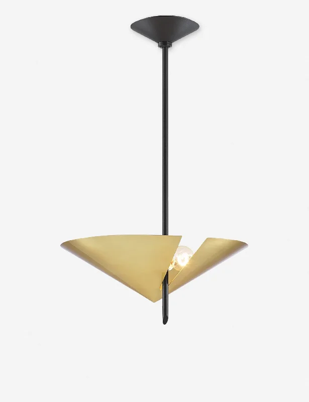 Nari Pendant Light, Aged Brass