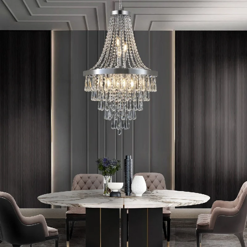 Gold Crystal Chandeliers Lighting Contemporary Luxury Ceiling Lighting