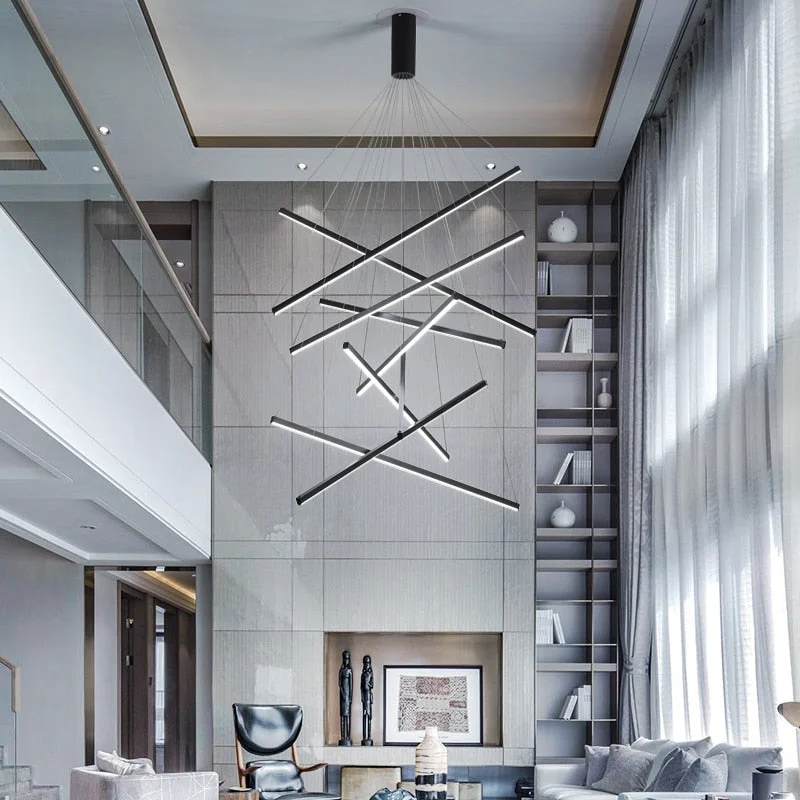 Minimalist Chandelier Bars : Elegant Lighting Fixture