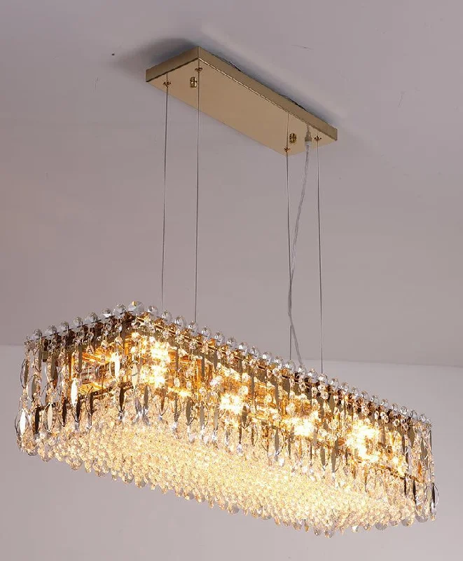 Bejeweled Linear Crystal Chandelier