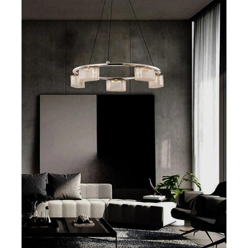 Cuboid Circular Chandelier