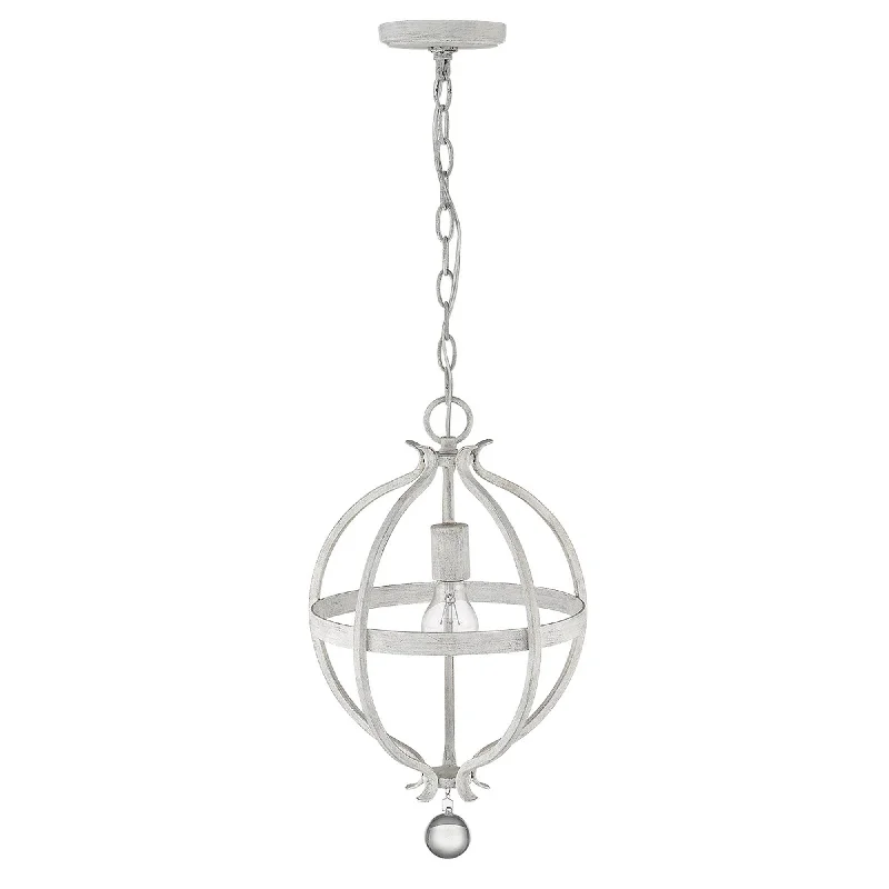 Callie 1-Light Country White Pendant