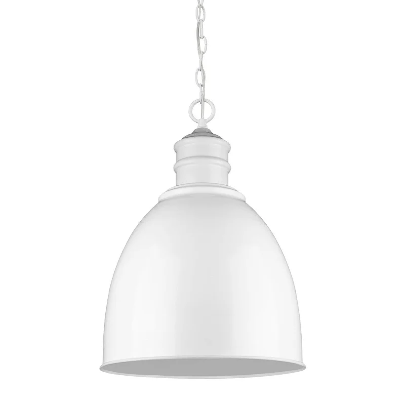 Colby 1-Light White Pendant