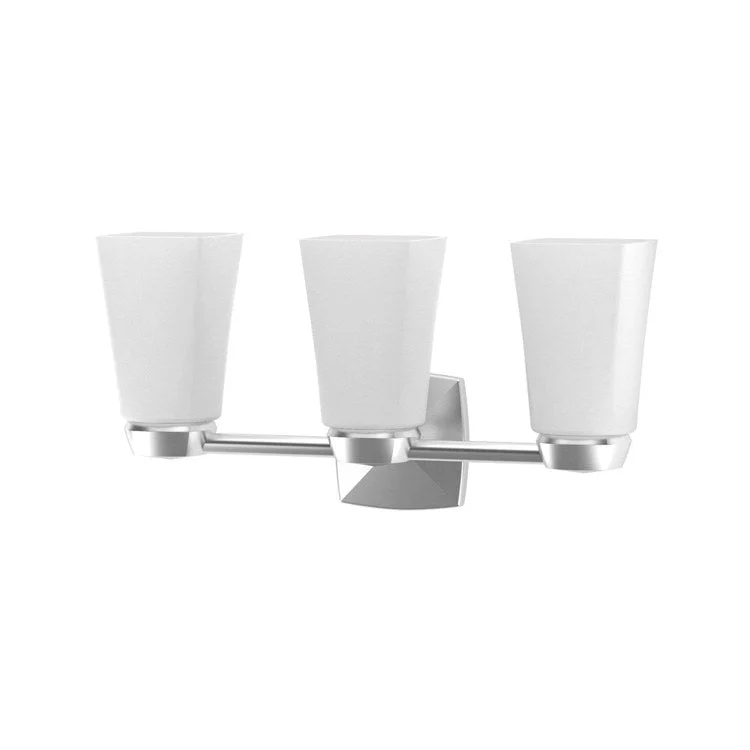 Wall Sconce Jewel Triple Satin Nickel Medium Base 100W