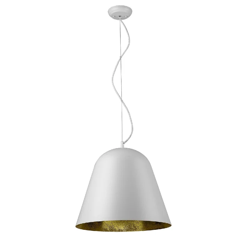 Knell 1-Light White Pendant