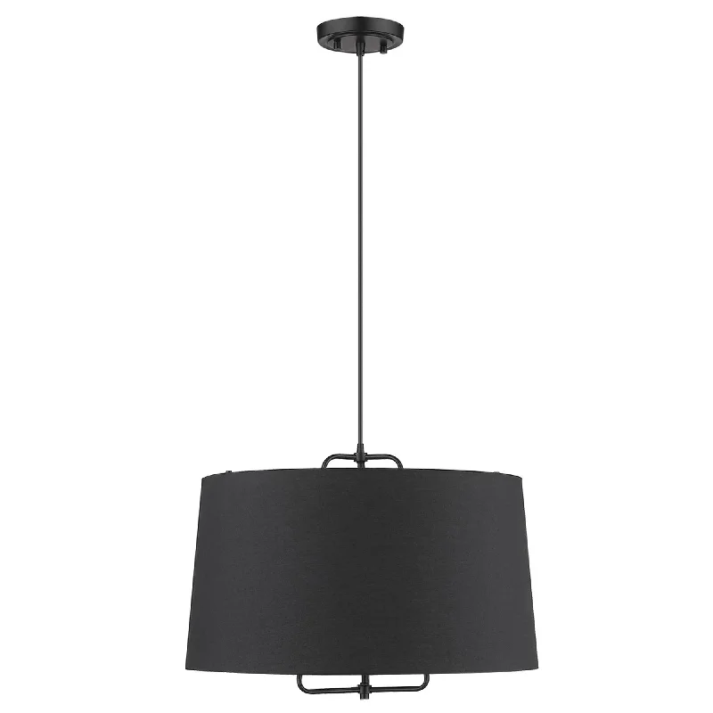 Lamia 3-Light Matte Black Mini Pendant