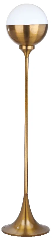 Safavieh Acer 63.5 Inch H Floor Lamp 13.5" x 23.5" x 63.5" Brass