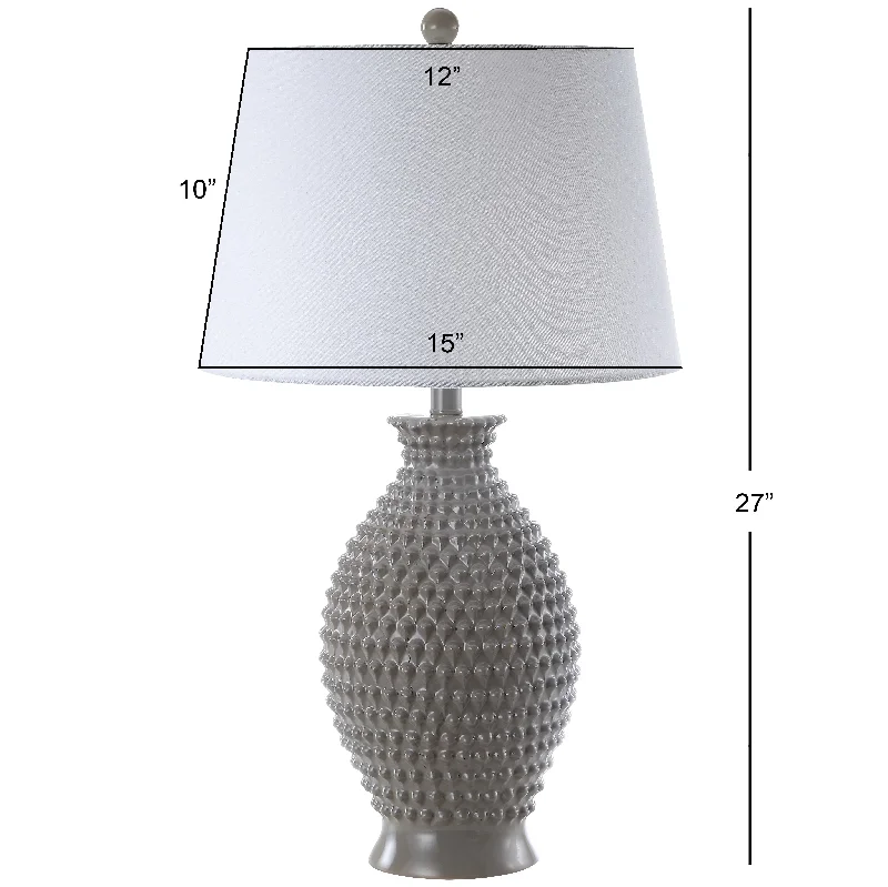 Safavieh Minton Table Lamp 15" x 15" x 27" Grey