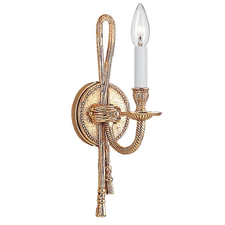 Cast Brass Single-Light Wall Sconce