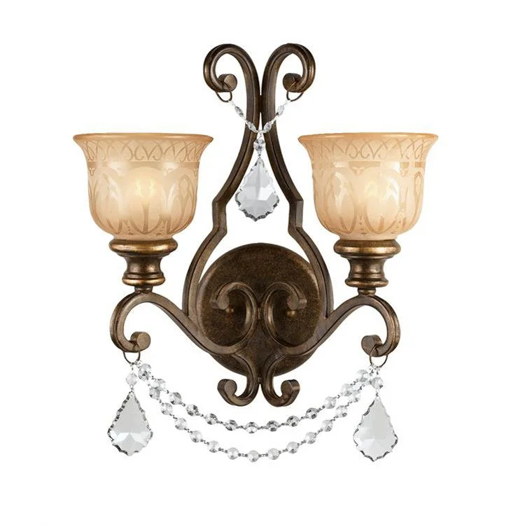 Norwalk Two-Light Umber Wall Sconce