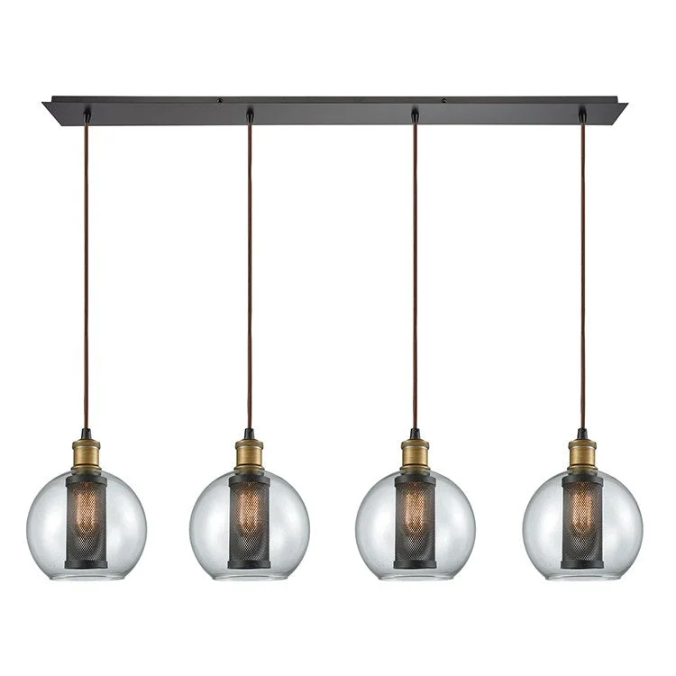 Bremington Four-Light Linear Pendant