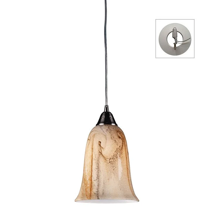 Granite Single-Light Pendant with Recessed Light Kit