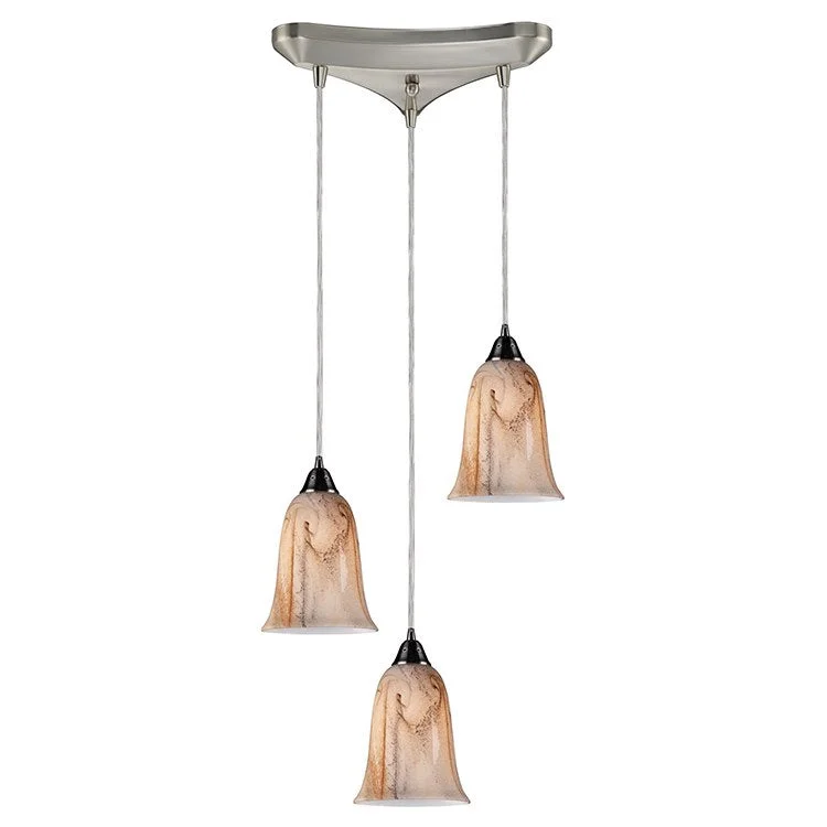 Granite Three-Light Pendant