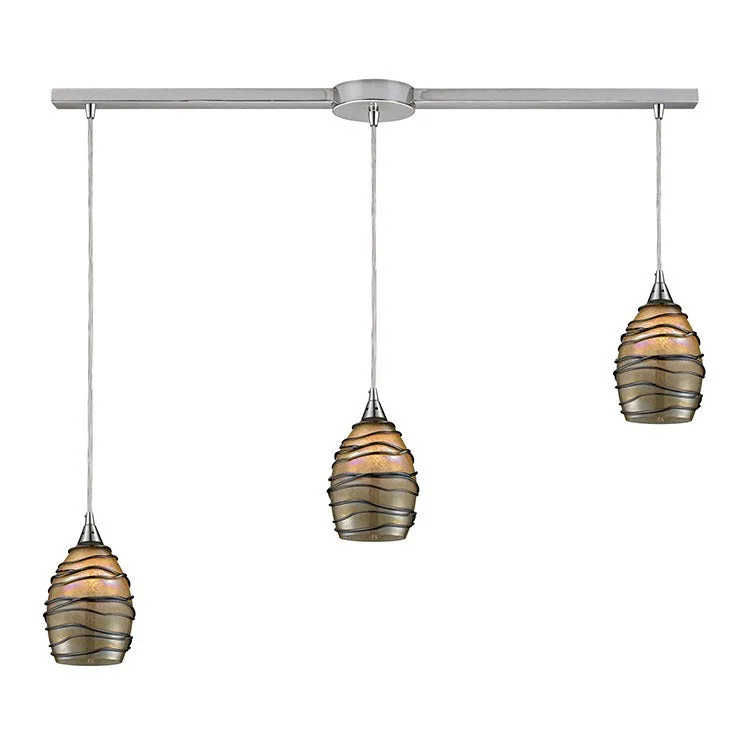 Vines Three-Light Linear Pendant