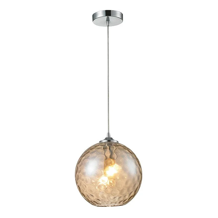 Watersphere Single-Light Pendant with Recessed Light Kit