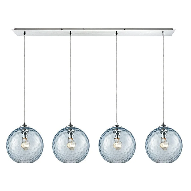 Watersphere Four-Light Linear Pendant