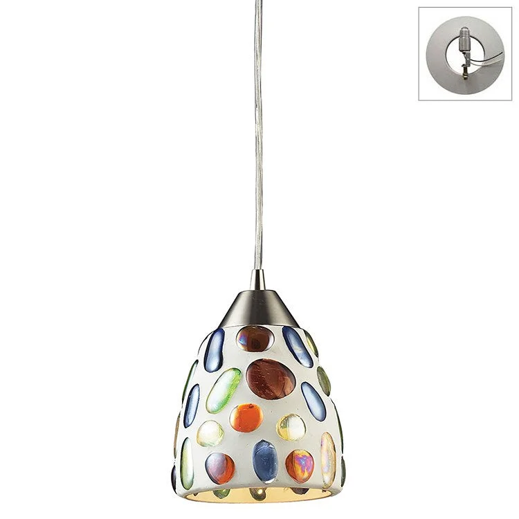 Gemstones Single-Light Pendant with Recessed Light Kit