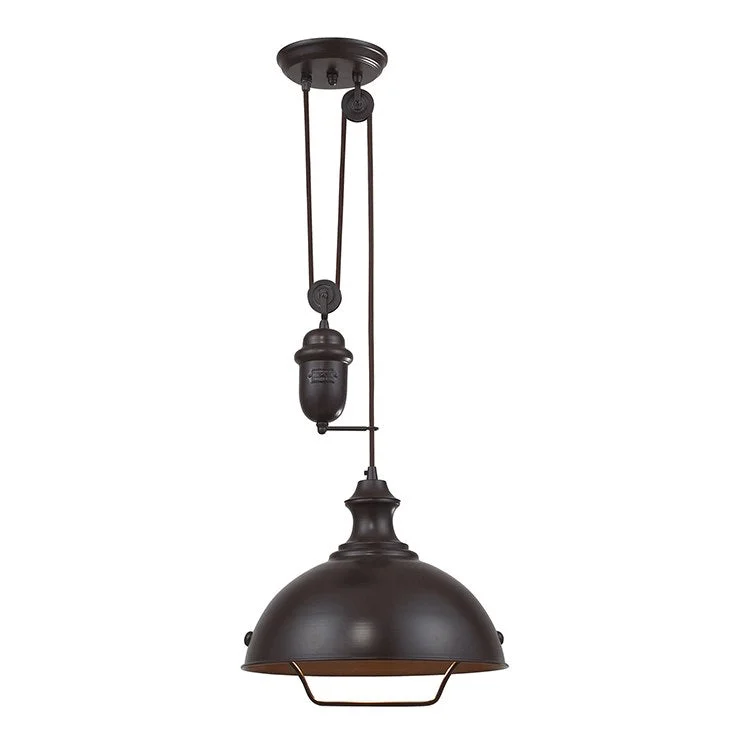 Farmhouse Single-Light Adjustable Pendant