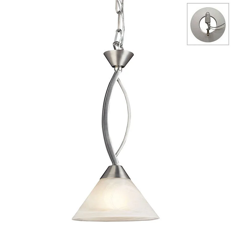 Elysburg Single-Light Pendant with Recessed Light Kit