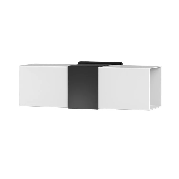 Wall Sconce Elevate Double Matte Black Medium Base 100W