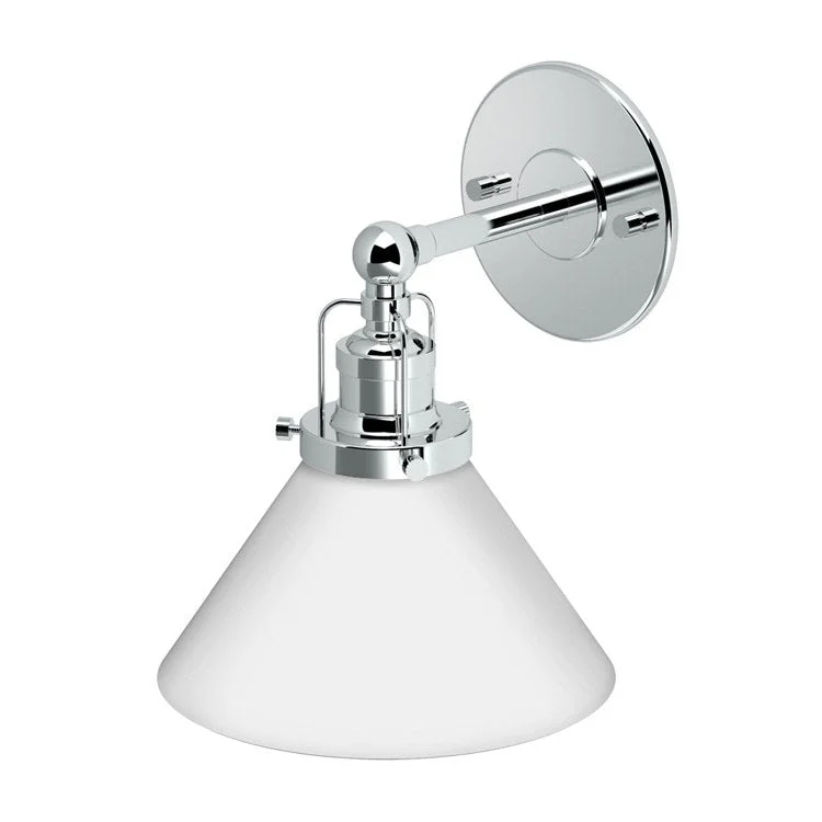 Wall Sconce Cafe Single Chrome Medium Base 100W