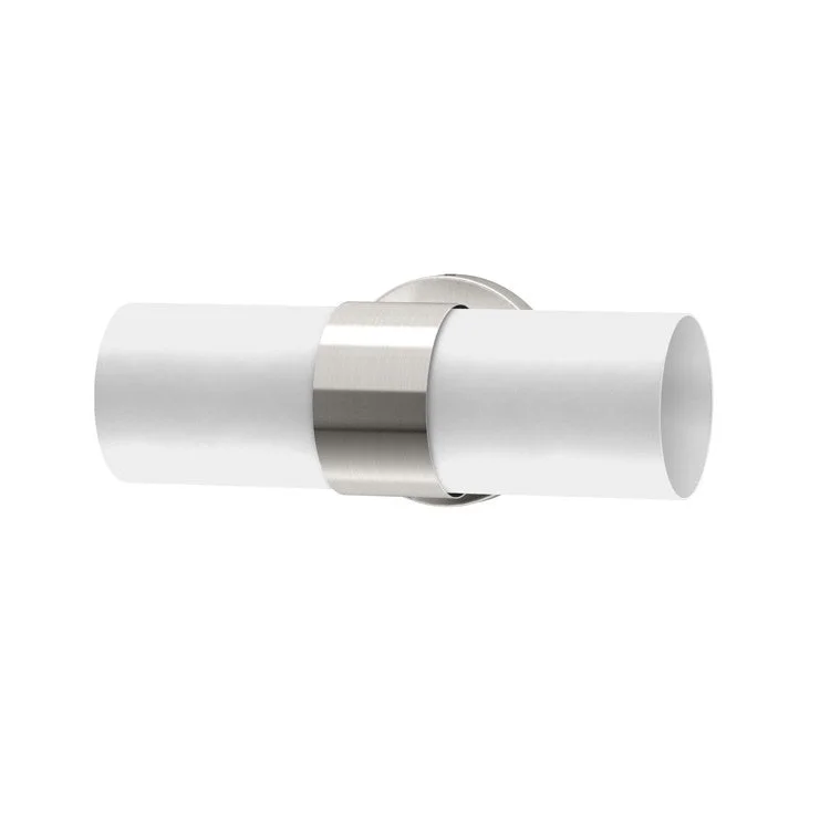 Wall Sconce Glam Double Satin Nickel Medium Base 100W