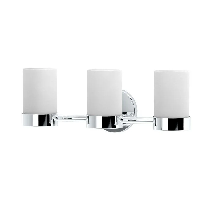 Wall Sconce Glam Triple Chrome Medium Base 100W