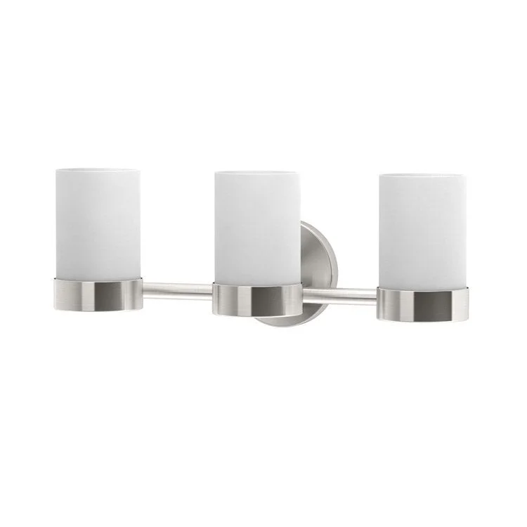 Wall Sconce Glam Triple Satin Nickel Medium Base 100W