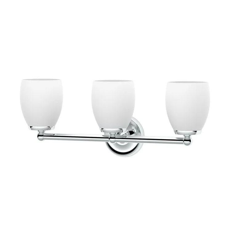 Wall Sconce Designer II Triple Chrome Medium Base 100W