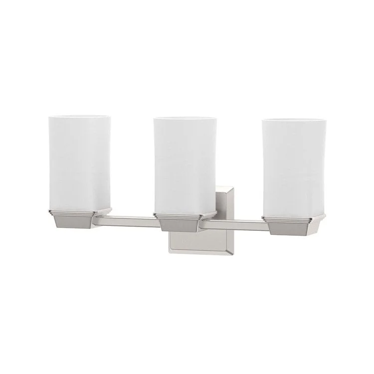 Wall Sconce Triple Satin Nickel Medium Base 100W