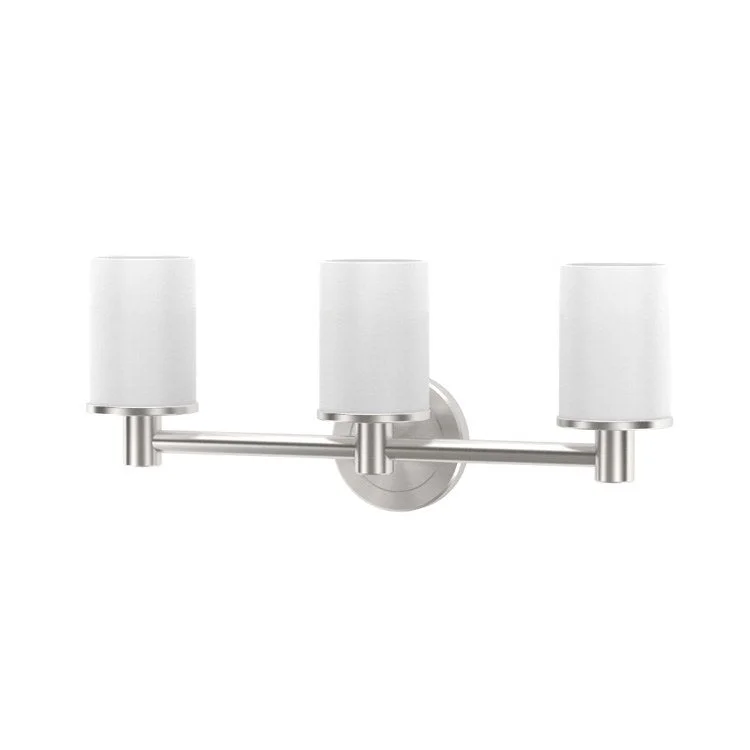 Wall Sconce Latitude II Triple Satin Nickel Medium Base 100W