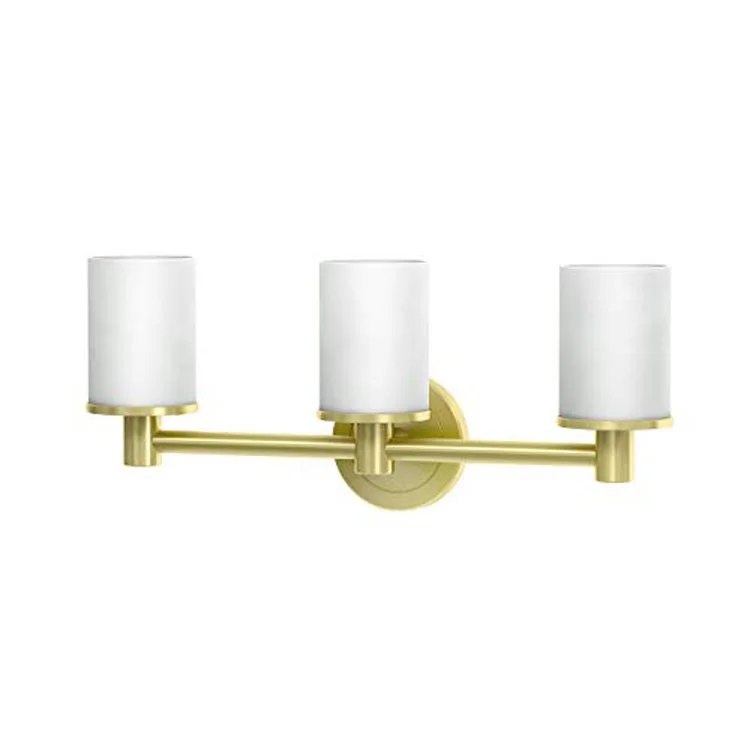 Wall Sconce Latitude II Triple Brushed Brass Medium Base 100W