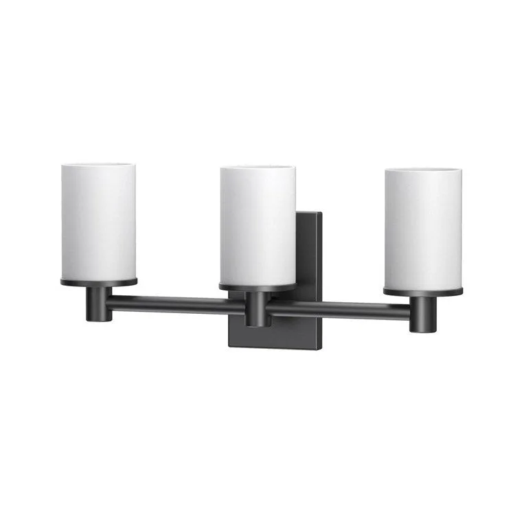 Wall Sconce Modern Farmhouse Triple Matte Black Medium Base 100W