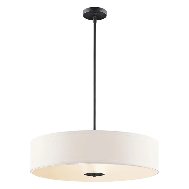 Independence Three-Light 24" Convertible Semi-Flush Mount Ceiling Fixture/Pendant