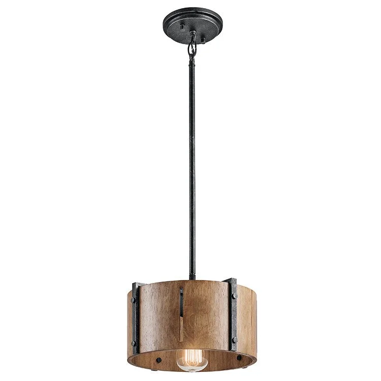 Elbur Single-Light Pendant/Semi-Flush Mount Ceiling Fixture