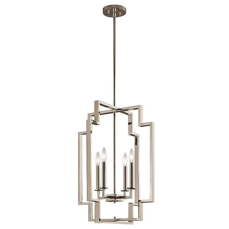 Downtown Deco Four-Light Large Foyer Pendant