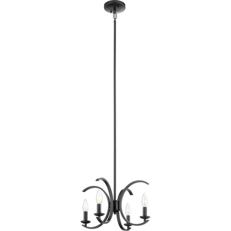 Cassadee Four-Light Pendant/ Semi-Flush Mount Ceiling Fixture