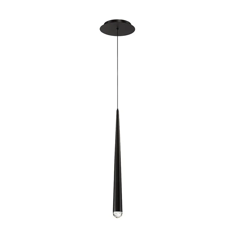 Cascade Single-Light 19" LED Crystal Pendant 3500K