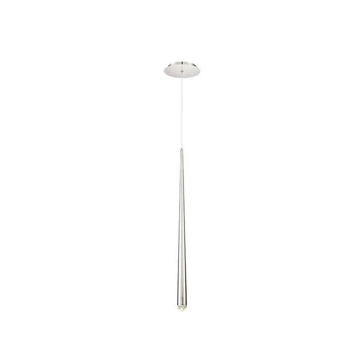 Cascade Single-Light 28" LED Crystal Pendant 3500K