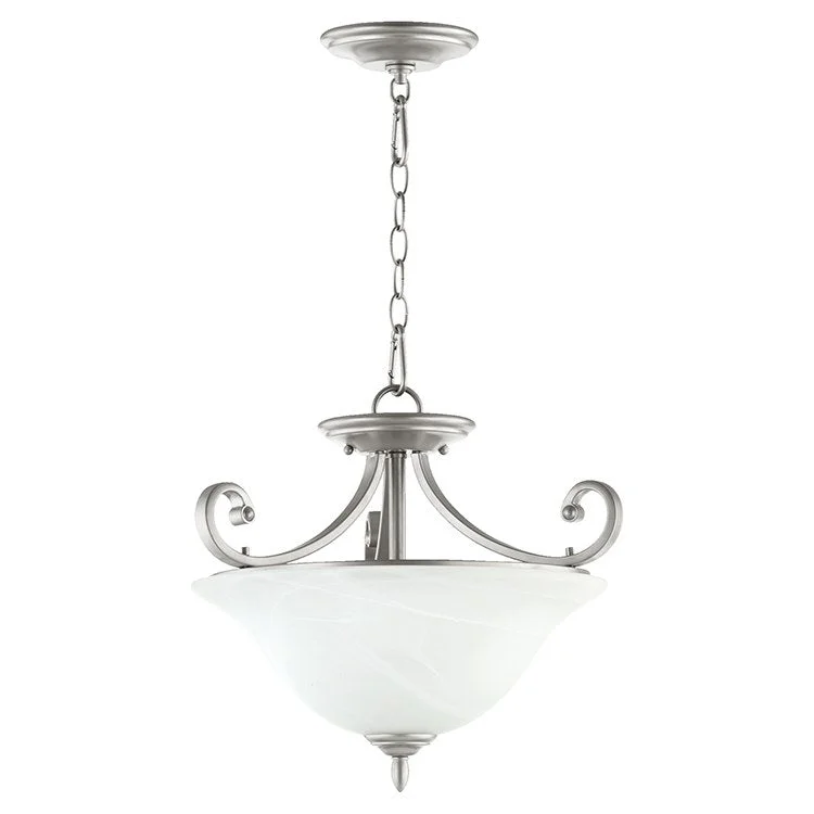 Bryant Three-Light Convertible Semi-Flush Mount Ceiling Fixture/Pendant