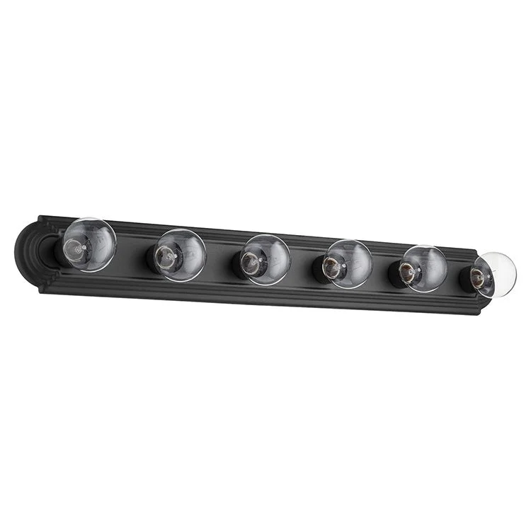 Signature Six-Light Stepped Bathroom Vanity Fixture