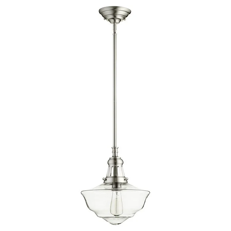 Signature Single-Light 12" Schoolhouse Pendant