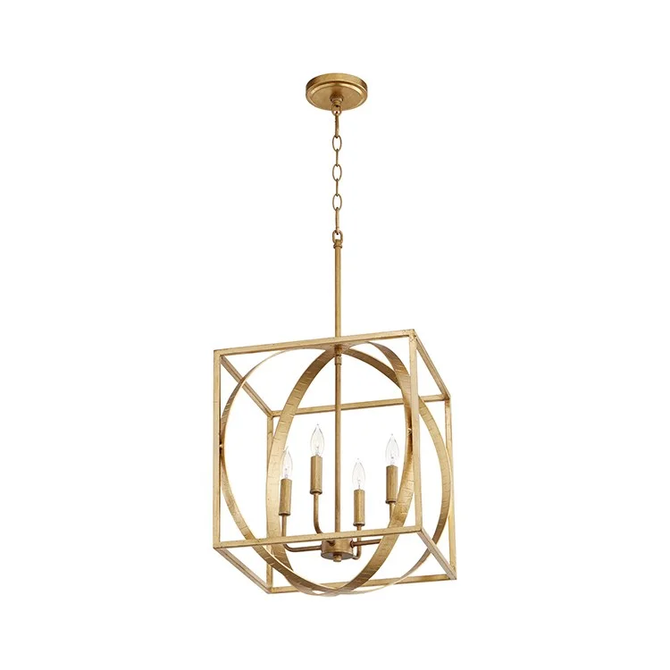 Signature Four-Light Cube/Sphere Pendant