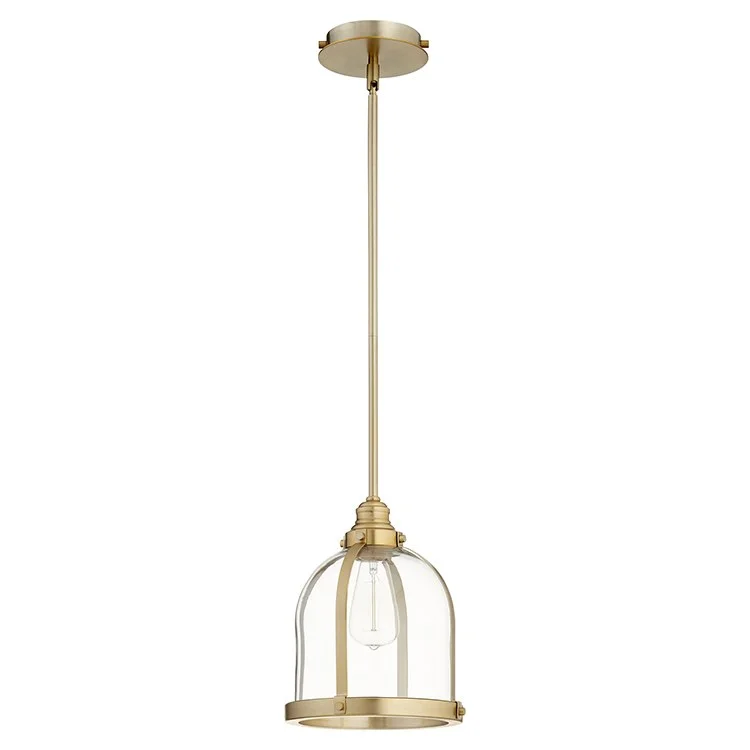 Banded Come Single-Light Pendant