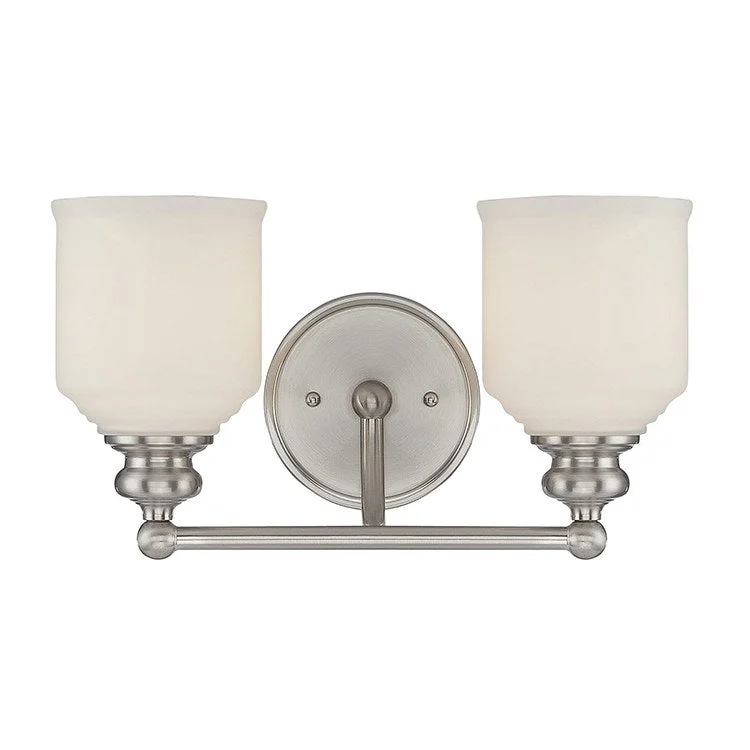 Melrose Two-Light Bathroom Vanity Fixture